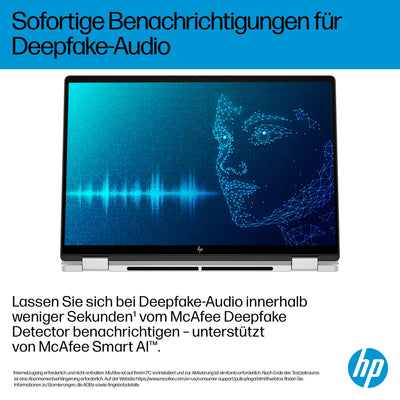 HP OmniBook X Flip 2in1 Next Gen AI Laptop | Intel Core Ultra 7 256V | dedizierte NPU für KI | 47 NPU Tops | Copilot+ PC | 14" 3K 2880x1800 OLED Touchscreen | 16GB | 1TB SSD | Win11 | QWERTZ | Silber