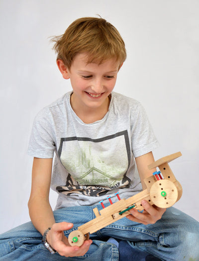 Matador 11318 E318 Baukasten, ab 5 Jahren, holzfarben, bunt