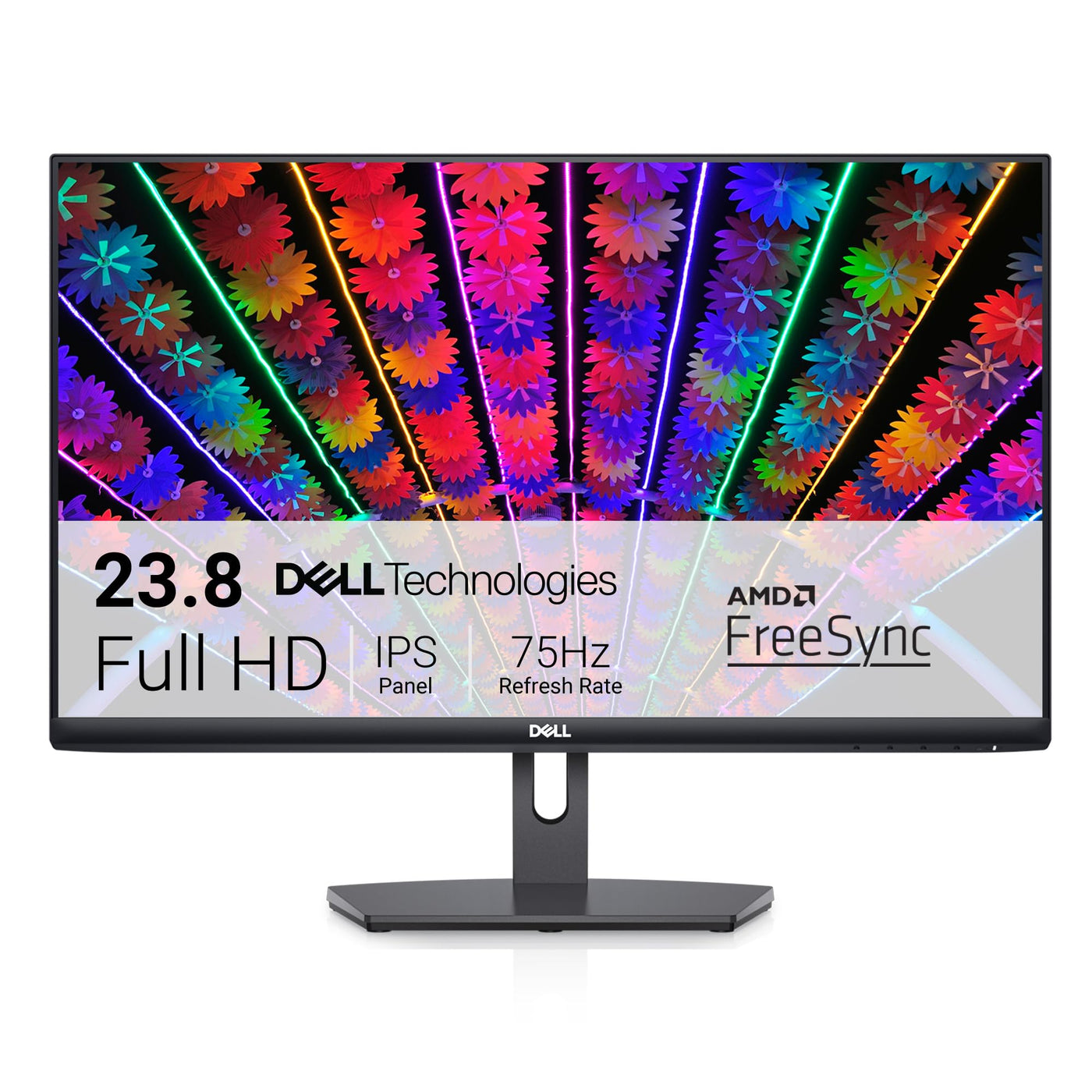 Dell S2421NX 24 Zoll Full HD (1920x1080) Monitor, 75Hz, IPS, 4ms, AMD FreeSync, Ultradünner Rahmen, 2x HDMI, 3 Jahre Garantie, Schwarz