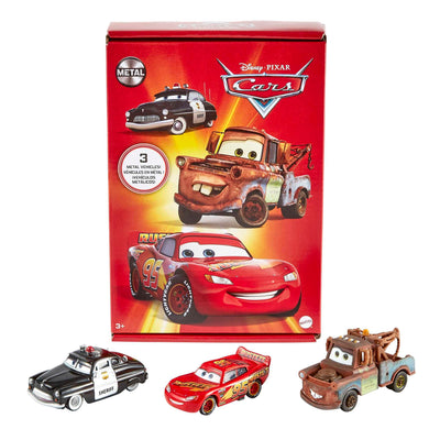 Mattel Disney Pixar Cars - Disney Pixar Fahrzeuge Radiator Springs 3er-Packung, beliebte Die-Cast-Fahrzeuge, Spielzeug ab 3 Jahren HBW14