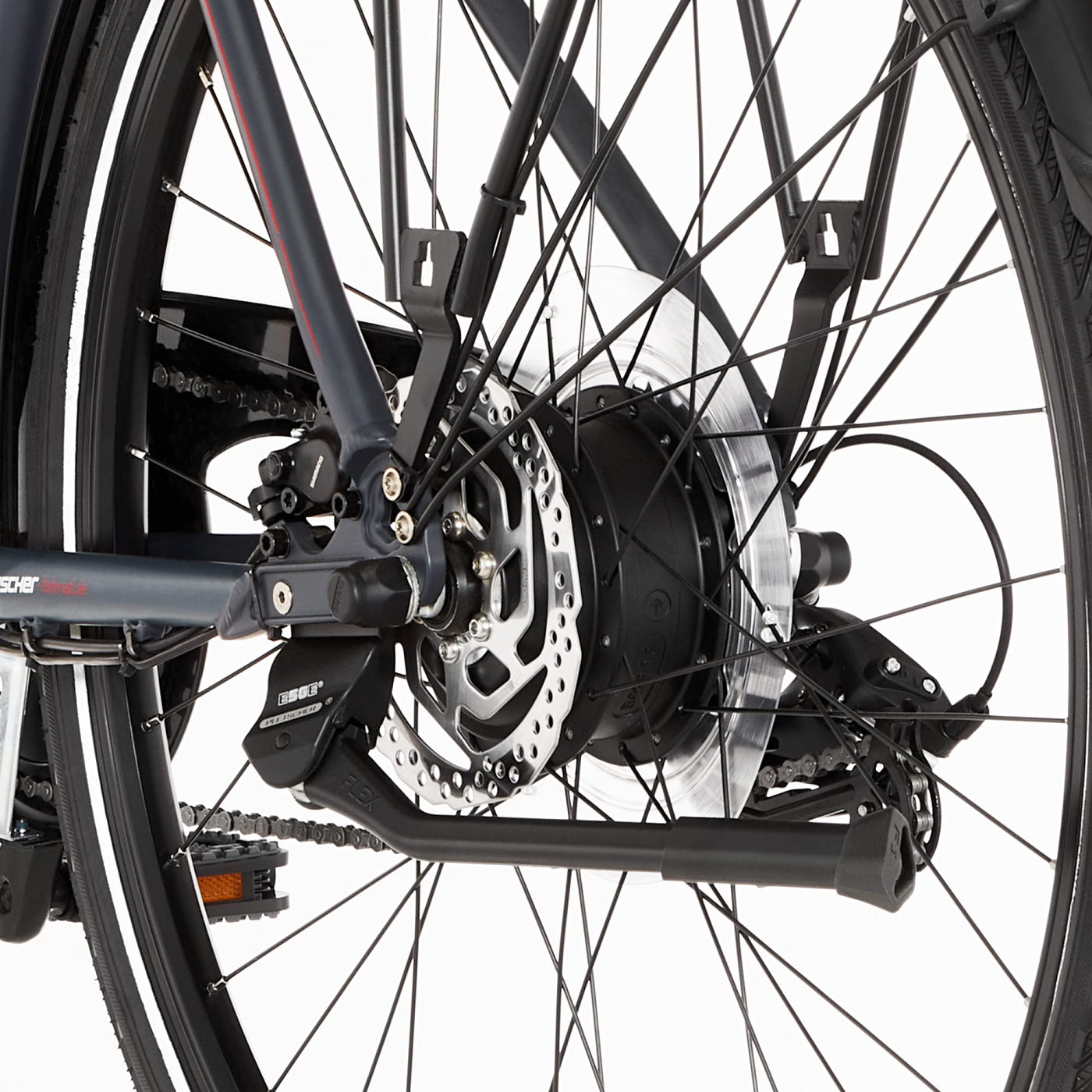 Fischer E-Bike Trekking, VIATOR 2.0 Elektrofahrrad für Herren, RH 50 cm, Hinterradmotor 45 Nm, 48 V Akku, dunkel anthrazit matt, 28 Zoll