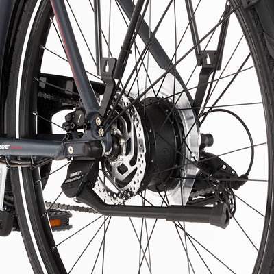 Fischer E-Bike Trekking, VIATOR 2.0 Elektrofahrrad für Herren, RH 50 cm, Hinterradmotor 45 Nm, 48 V Akku, dunkel anthrazit matt, 28 Zoll