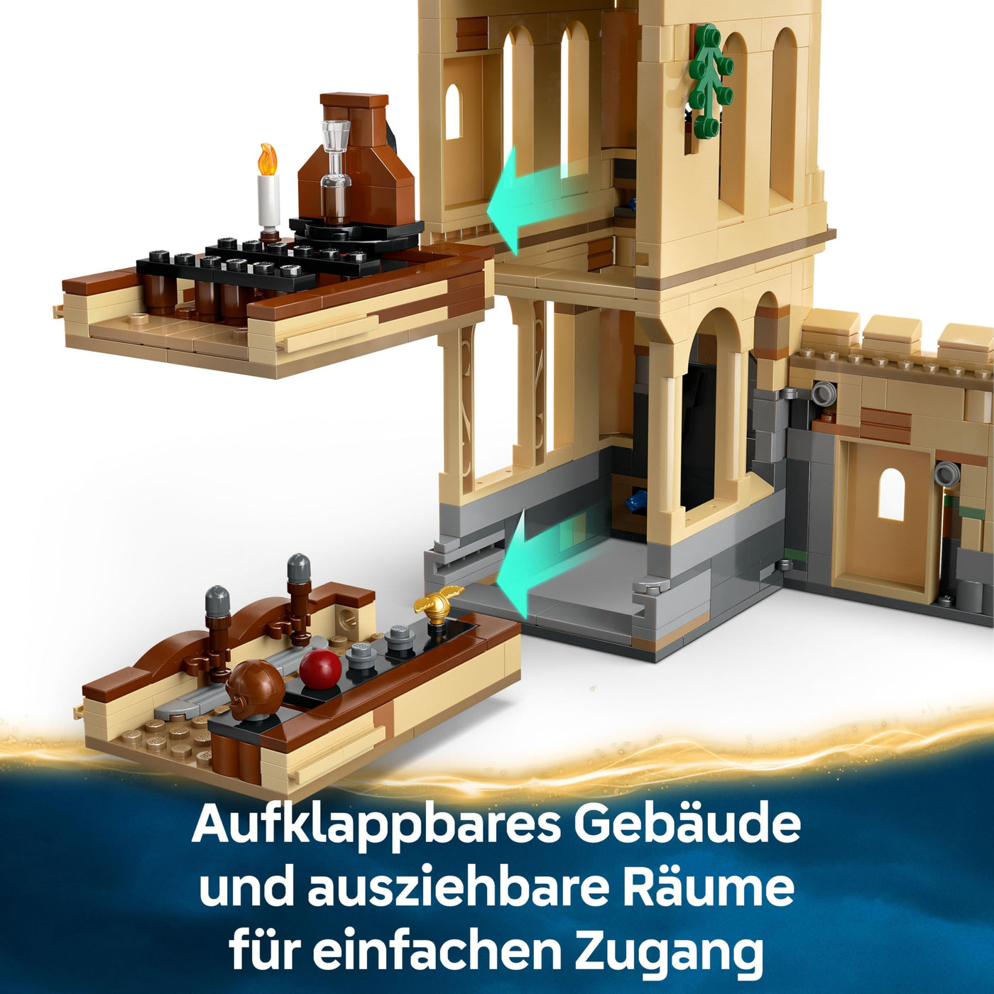 LEGO Harry Potter Schloss Hogwarts: Flugstunden, Abenteuer-Spielset mit 6 Minifiguren zum Sammeln, inkl. Draco Malfoy & Professor McGonagall, Rollenspiel Set für Jungen und Mädchen ab 9 Jahren 76447