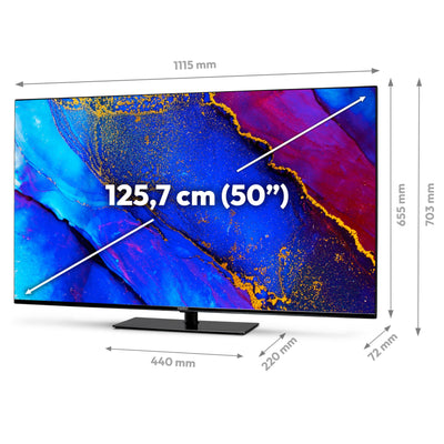 MEDION X15036 (MD 30251) 125,7 cm (50 Zoll) Fernseher (Fire TV, 4K Smart TV, Dolby Vision HDR, Dolby Atmos, Netflix, Prime Video)