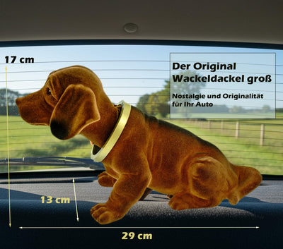 Rakso Oskar Schneider GmbH & Co. KG Original Rackso 100a Wackeldackel Wackelkopfhund Dackel Hund 29 cm Figur Made in Germany