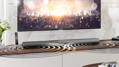 SHARP HTSB100 2.0 Soundbar 75W (USB, Bluetooth, HDMI, Optisch, AUX-In (3,5mm), Breite: 80cm), schwarz