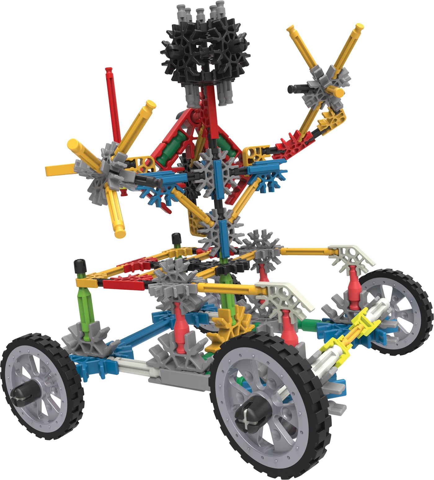 K'Nex Basic Fun Fantasie-Kreationsbereich 50 Modelle Baukasten, 417-teiliges Lernset, Technikspielzeug für Kinder, Konstruktionsspielzeug ab 5 Jahren, inkl. Aufbewahrungsbox