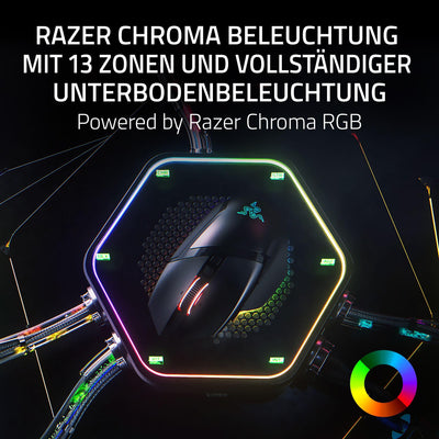Razer Basilisk V3 Pro 35K - Vollständig anpassbare kabellose ergonomische Gaming-Maus mit Chroma RGB - 35K optischer Sensor (konfigurierbares Rad, 1K Hz Polling-Rate, 13 anpassbare Tasten) Schwarz