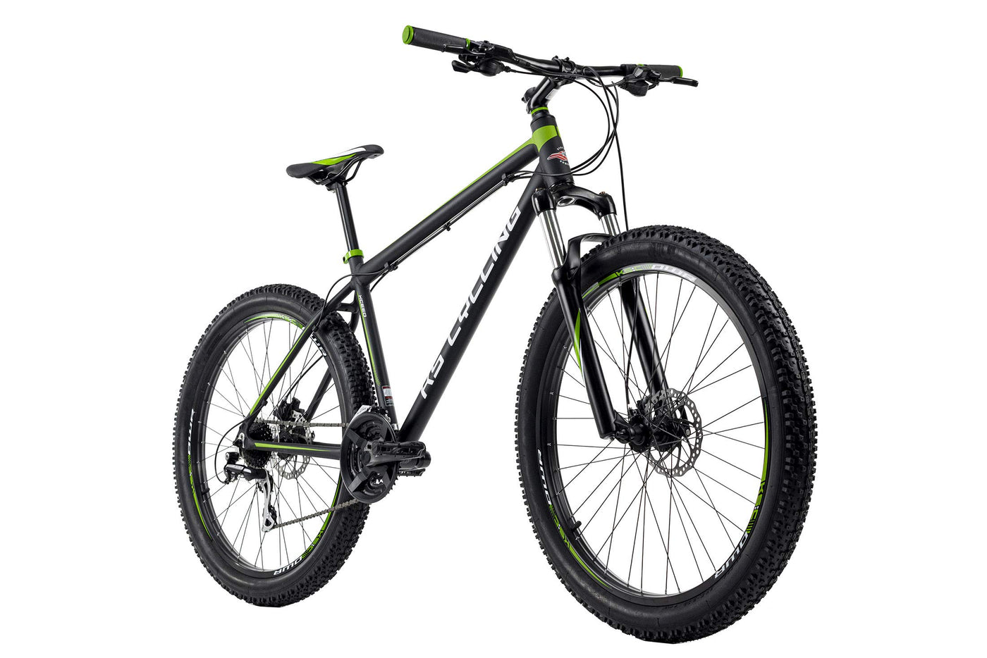 KS Cycling Mountainbike Hardtail 27,5'' Plus Xceed (Schwarz-Grün, 50 cm)