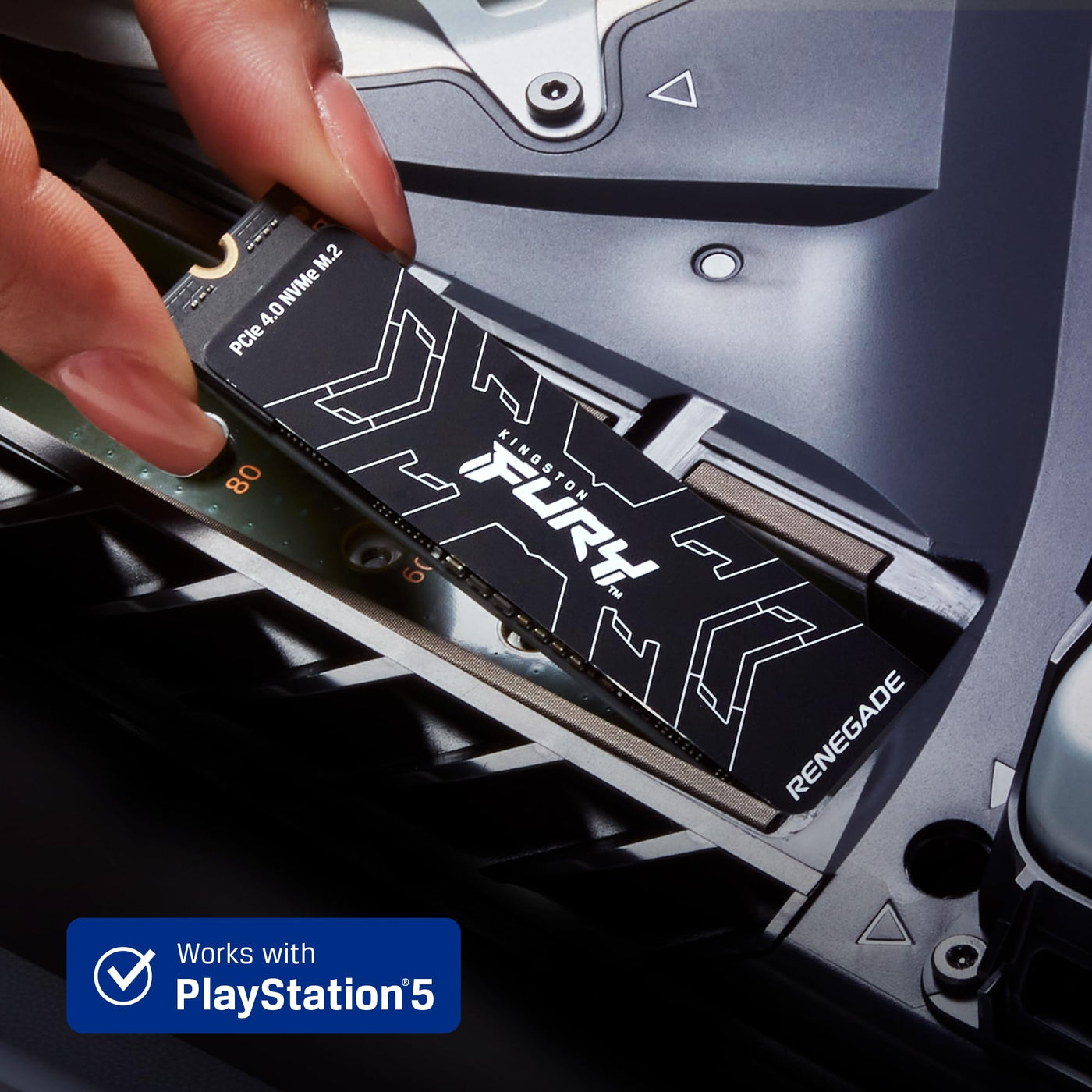 Kingston FURY Renegade PCIe 4.0 NVMe M.2 SSD For gamers, enthusiasts and high-power users - SFYRS/1000G