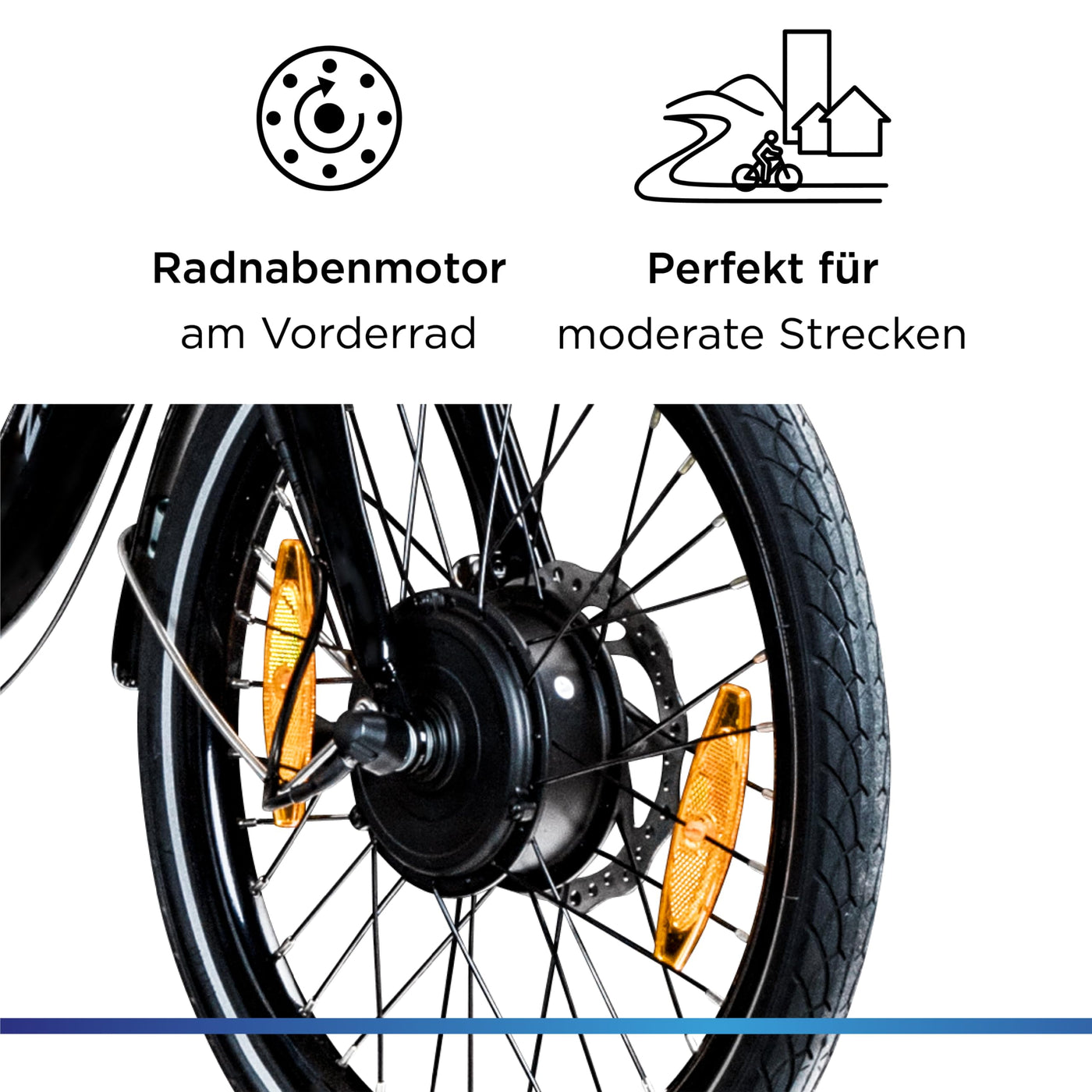 ZÜNDAPP ZXT20 E Bike 20 Zoll Faltrad Damen Herren Klapprad Ebike Elektrofahrrad klappbar E-Bike Fahrrad Elektro mit Nabenmotor Pedelec Unisex Erwachsene (schwarz)