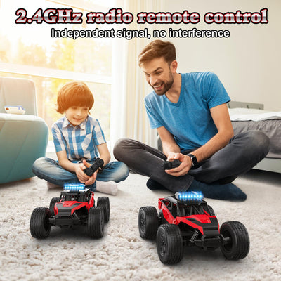 FUIOCOCP Ferngesteuertes Auto Monster Truck, RC Offroad All Terrain Geburtstag Geschenk Kinder Junge 6 7 8 9 10 11 12 Jahre Geländewagen Rennauto mit 2,4 GHz Fernbedienung Remote Car Spielzeug