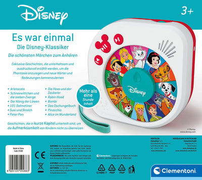 Disney Baby Es war einmal Hörspielbox - Märchenerzähler mit spannenden Disney Märchen - Spielzeug mit Kindergeschichten für Kinder ab 3 Jahren, 59288 von Clementoni