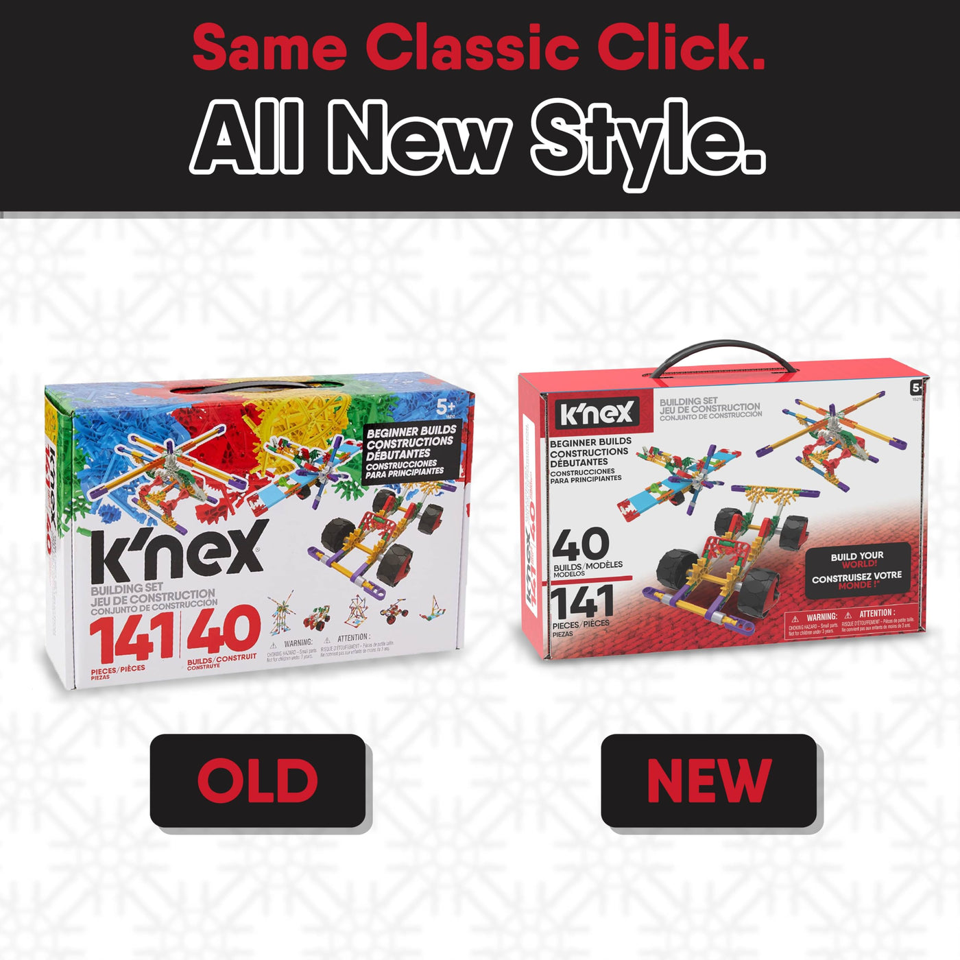 K'NEX 15210 Baukasten für Anfänger mit 40 Modellen, Lernspielzeug für Jungen und Mädchen, 141-teiliges Lernset, Konstruktionsspielzeug für Kinder, Bauspielzeug ab 5 Jahren