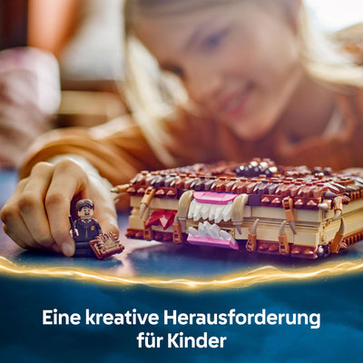 LEGO Harry Potter Beißendes Monsterbuch der Monster – Interaktives Spielzeug mit Rückziehmotor und beißendem Mund – mit Neville Longbottom Mini-Figur – Geschenk für Kinder, Harry Potter Fans – 76449