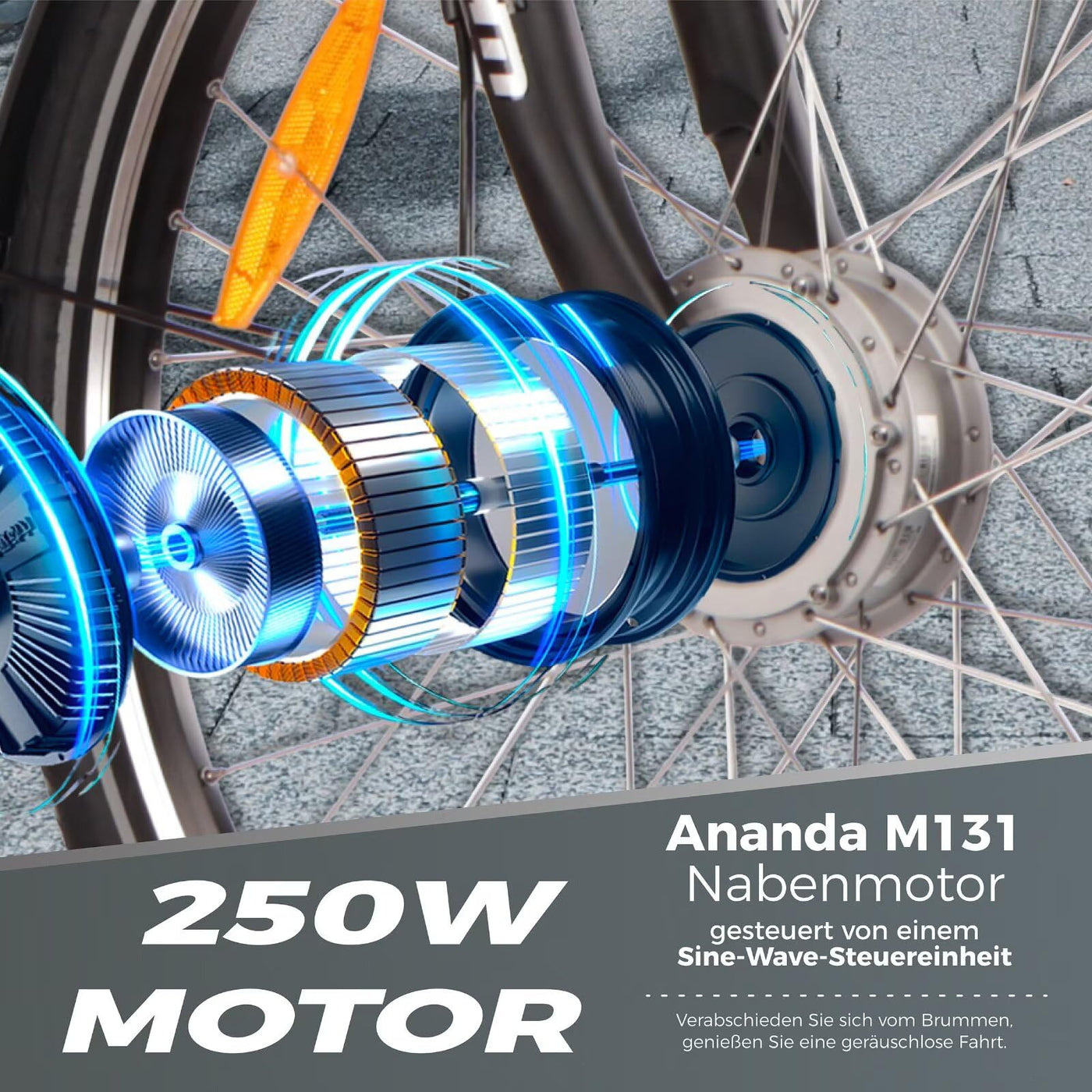 SAXONETTE E Bike Damen 28 Zoll mit Rücktrittbremse und nabenschaltung, Elektro Fahrrad Erwachsene mit 36V 13Ah BMS Akku, 7 Gang Pedelec mit Federgabel, Ebikes mit Gepäckträger für Damen und Herren