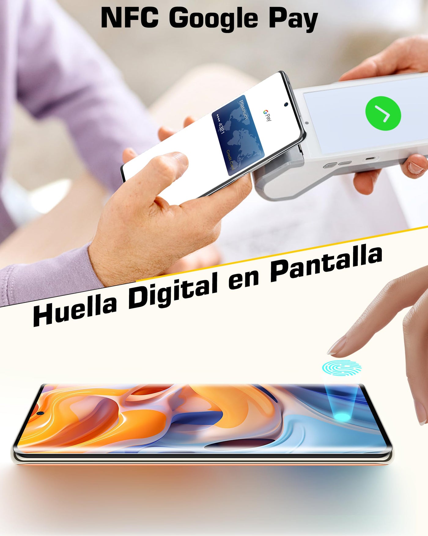 Ulefone Note 17 Pro Smartphone Ohne Vertrag, 24+256GB Android 13 Handys, 3D-gebogener Bildschirm 6,78 AMOLED-Kamera 108MP+32MP, 5050mAh/33W, Dual-SIM 4G/NFC/Fingerabdruck auf dem Bildschirm/GPS/OTG