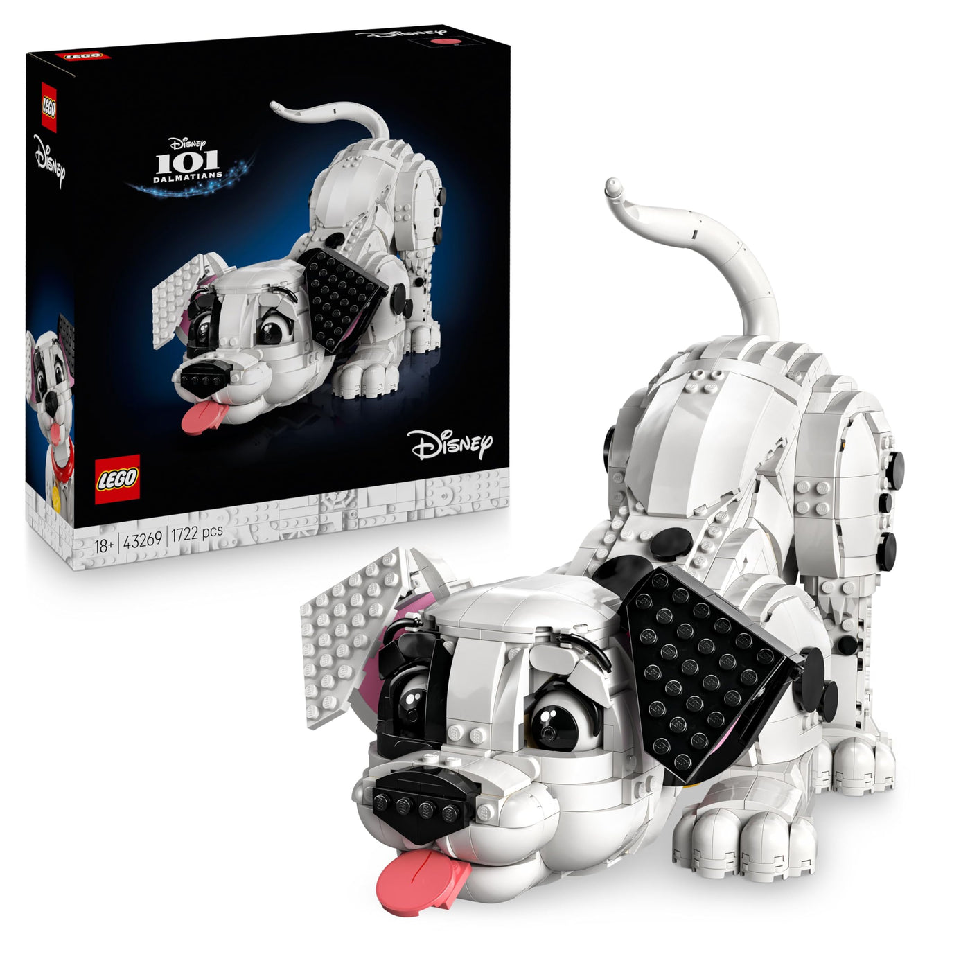 LEGO ǀ Disney Welpe aus 101 Dalmatiner - Bauset für Erwachsene - Verwandelt Sich in 6 niedliche Welpen mit drehbarem Kopf und Schwanz - DIY Heim-Deko - Geschenkidee für Fans - 43269