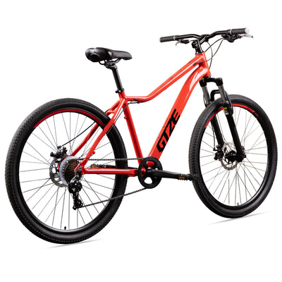 Goetze Sigma 27,5 x 2.10 Zoll Jugendfahrrad | MTB Hardtail | 7-Gang Kettenschaltung mit Drehgriff | Mechanische Scheibenbremsen | Aluminiumrahmen 15" | Federgabel | ab 155 cm Körpergröße