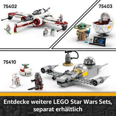 LEGO Star Wars 75401 Ahsokas Jedi Interceptor, Sternenjäger für Fans von The Clone Wars, Ahsoka Tano & Anakin Skywalker Minifiguren, mit Lichtschwertern und R7-A7, für Jungen und Mädchen ab 8 Jahren