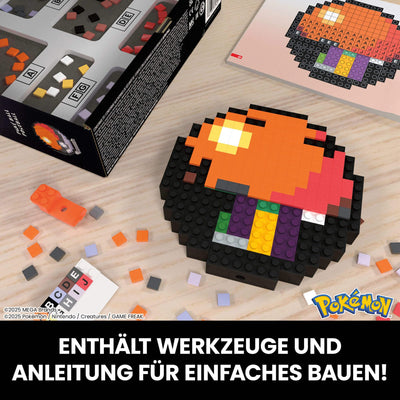 MEGA Pokémon Actionfigur Bauspielzeug, Pokéball mit 381 Teilen, ca. 15 cm groß, für Sammler, JGG71