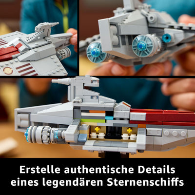 LEGO Star Wars 75404 Assault Ship der Acclamator-Klasse aus Angriff der Klonkrieger - Sternenschiff zum Sammeln, Bauen und Ausstellen - Fantasy Bauset - Geschenk für Erwachsene und Jugendliche Fans