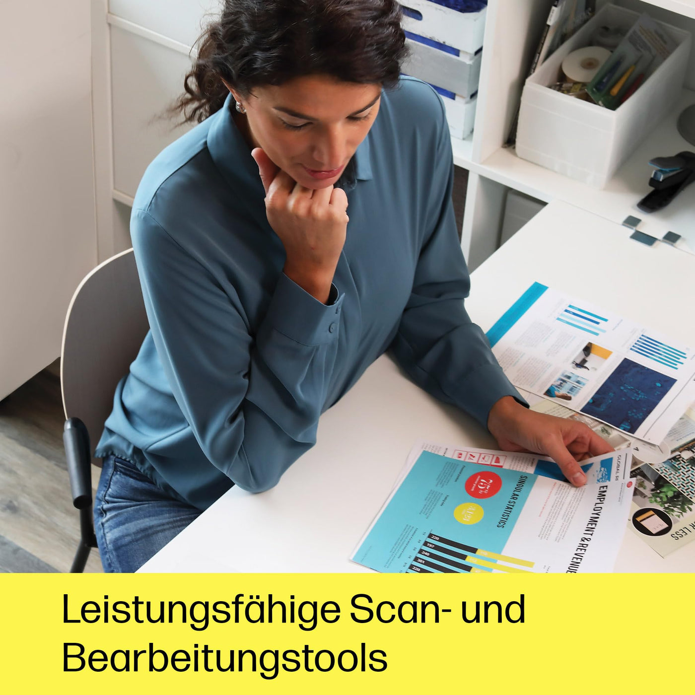 HP ScanJet Pro 3600 f1, Scanner, Flachbett, 60-Blatt ADF, USB, bis zu 3.000 Seiten täglich, EIN-klick-Kurzbefehle