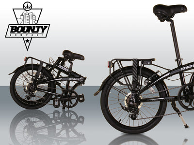 Bounty Citylite Faltrad | Leichter Aluminiumrahmen | 6-Gang Shimano Schaltung mit Revo Shifters | Perfekt für Pendler | Faltrad | Erwachsenenrad