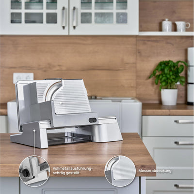 ritter solida 4 Elektrischer Allesschneider & Brotschneidemaschine aus Vollmetall, Made in Germany