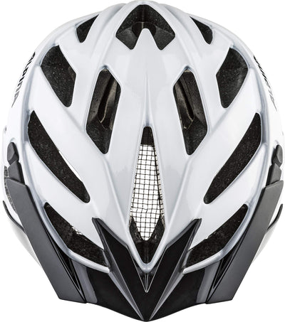 ALPINA PANOMA CLASSIC - Leichter, Optimal Belüfteter Touren Fahrradhelm Mit Optionalen LED-Licht Für Erwachsene, white gloss, 52-57 cm