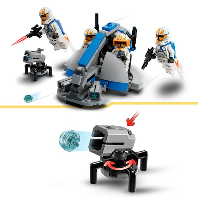 LEGO 75359 Star Wars Ahsokas Clone Trooper der 332. Kompanie – Battle Pack, The Clone Wars Spielzeug-Set mit Speeder-Fahrzeug inkl. Shootern und Minifiguren, kleine Geschenkidee für Kinder ab 6 Jahren