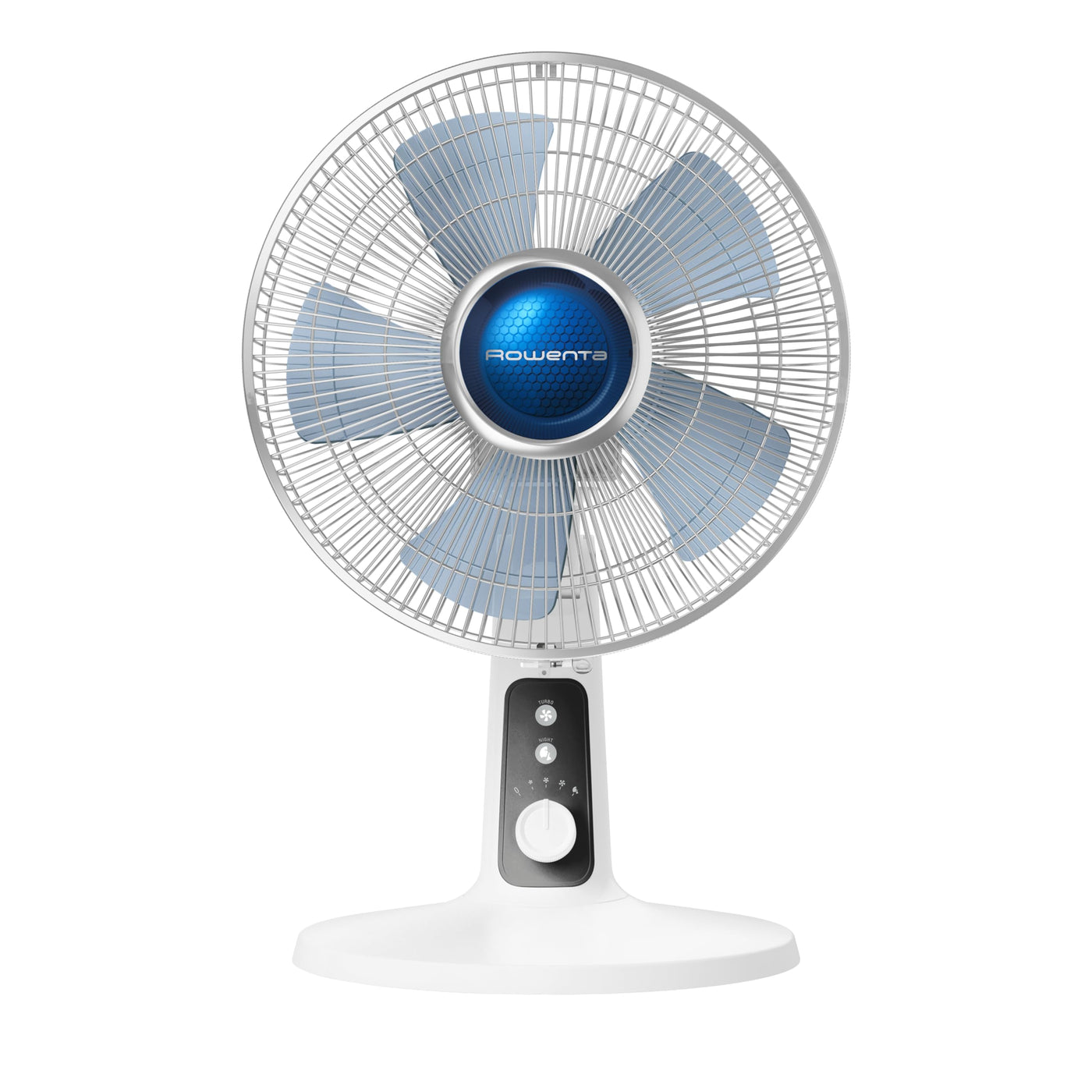 Rowenta VU2731 Turbo Silence Extreme+ Tischventilator | leistungsstark | leise mit nur 38 dB(A) | geringer Energieverbrauch | 4 Geschwindigkeiten | automatische Oszillation | sicher | Weiß