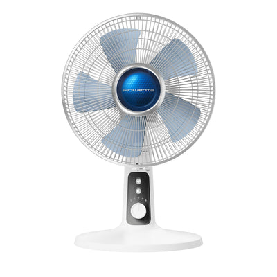 Rowenta VU2731 Turbo Silence Extreme+ Tischventilator | leistungsstark | leise mit nur 38 dB(A) | geringer Energieverbrauch | 4 Geschwindigkeiten | automatische Oszillation | sicher | Weiß