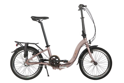 U.GO Unisex-Adult Now U•GO i3 Folding Bike 20", Low Entry Klappräder, Brown, Uni