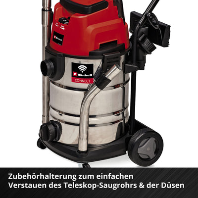 Einhell Professional Akku-Nass-Trockensauger TP-VC 36/30 S Auto-Solo Power X-Change (Li-Ion, 36 V, Auto-Start Konnektivitätsfunktion, ECO-/BOOST-Funktion, ohne Akku & Ladegerät)