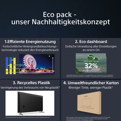Sony BRAVIA, KD-65X85L, 65 Zoll Fernseher, Full Array LED, 4K HDR 120Hz, Google TV, Smart TV, Works with Alexa, BRAVIA CORE, TRILUMINOS PRO, HDMI 2.1, Gaming-Menü mit ALLM + VRR