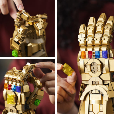 LEGO 76191 Marvel Super Heroes Infinity Handschuh, Avengers-Set für Erwachsene mit Modell von Thanos' Gauntlet zum Bauen, Fanartikel, Geschenk für Männer, Frauen, Sie und Ihn