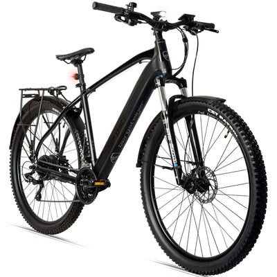 Bergsteiger Cannock 27,5 Zoll E-Bike mit 250 Watt Motor, Hydraulikbremsen, Aluminium Ebike Mountainbike Herren & Damen, Farbdisplay, Elektrofahrrad mit 24 Gang-Schaltung