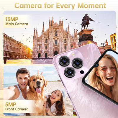 OUKITEL C3 Smartphone Ohne Vertrag - 16GB+128GB /1TB, 6.52 Zoll Handy Ohne Vertrag, 5000mAh Handy Günstig, 13MP+5MP Android 14 Smartphone, 4G Dual SIM Simlockfreie Handys/Face ID/OTG/GPS/3.5mm Jack