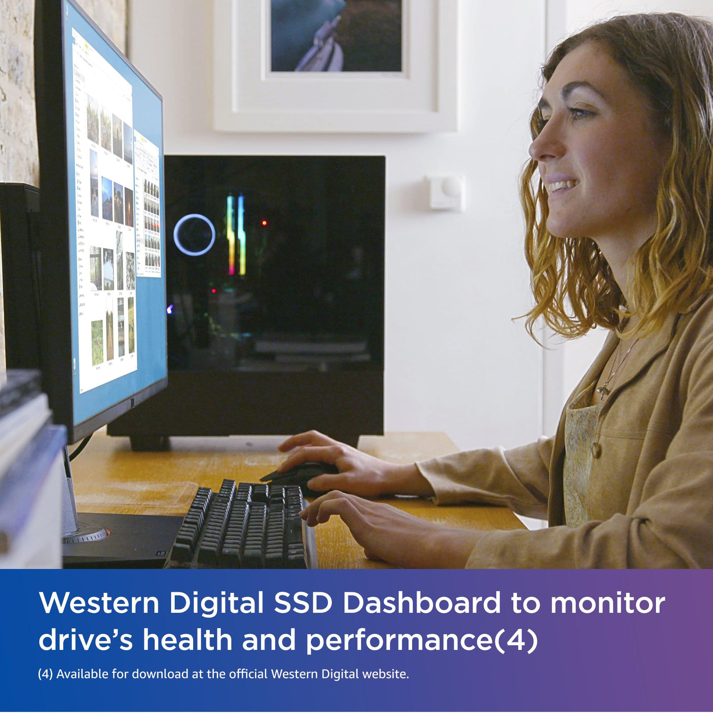 WD Blue SN580 NVMe SSD 2 TB (PCIe Gen4 x4, bis zu 4.150 MB/s Lesen, M.2 2280, nCache 4.0-Technologie) Blau