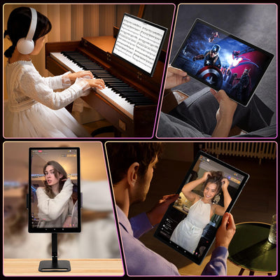 MESWAO 15,6 Zoll Tablet, MES-B3 Android 14 Großes Tablets mit IPS-Display, Helio G99 Octa-Core, 6GB RAM+128GB ROM(1TB TF) Tablett, 12000mah, BT5.0, 2.4G/5G WiFi, 32MP Kamera