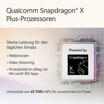 Microsoft Surface Pro | Copilot+ PC | 12” LCD Touchscreen | Snapdragon® X Plus | 16GB RAM | 512GB Speicher | Neuestes Modell | Violett