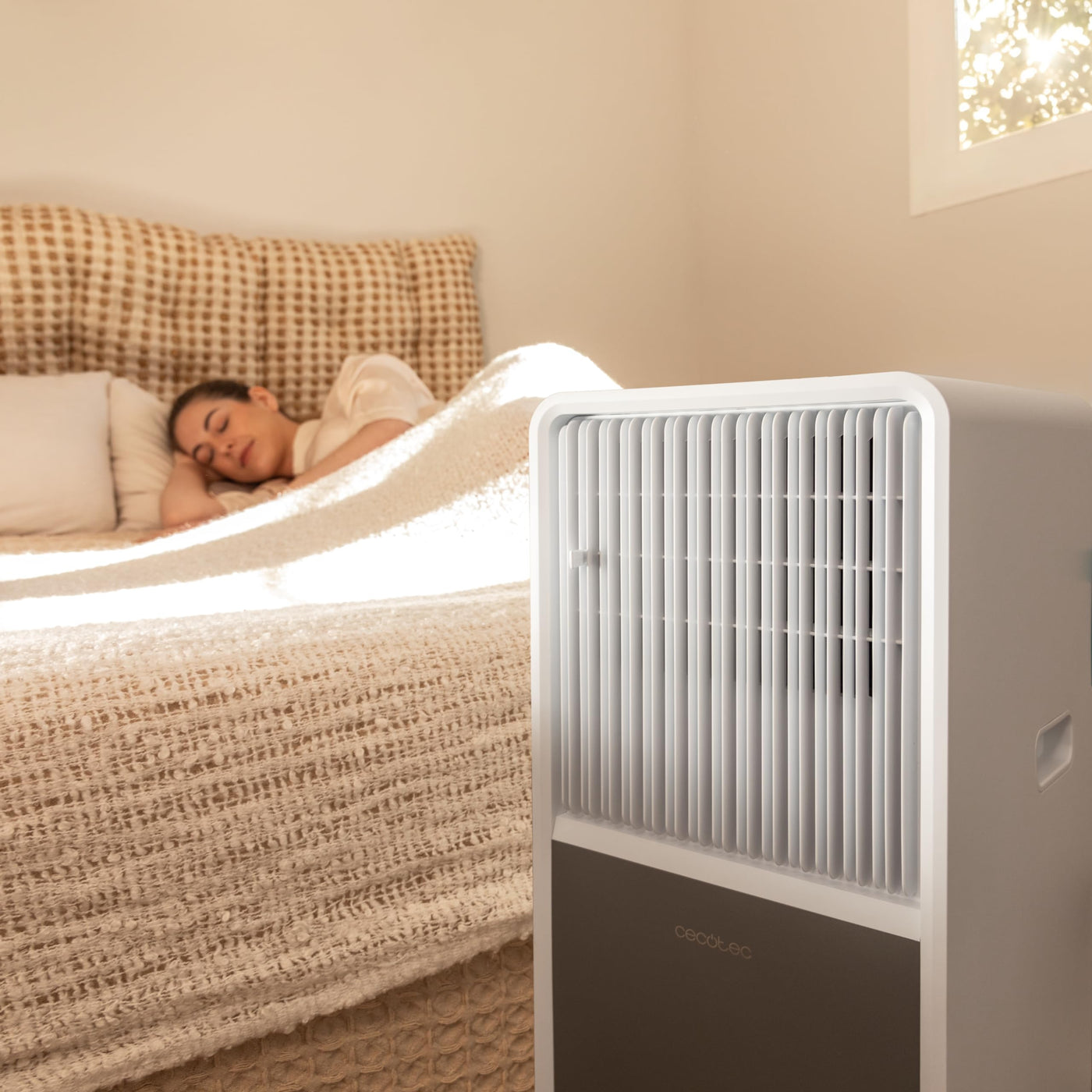 Cecotec - Mobile Klimageräte ForceClima 9450 Style Heating, 9000 BTU, Abdeckungsbereich 25 m2, Fernbedienung, Berührung, LED -Bildschirm, 5 Modi, 2 Geschwindigkeiten, Wärmepumpe, Timer