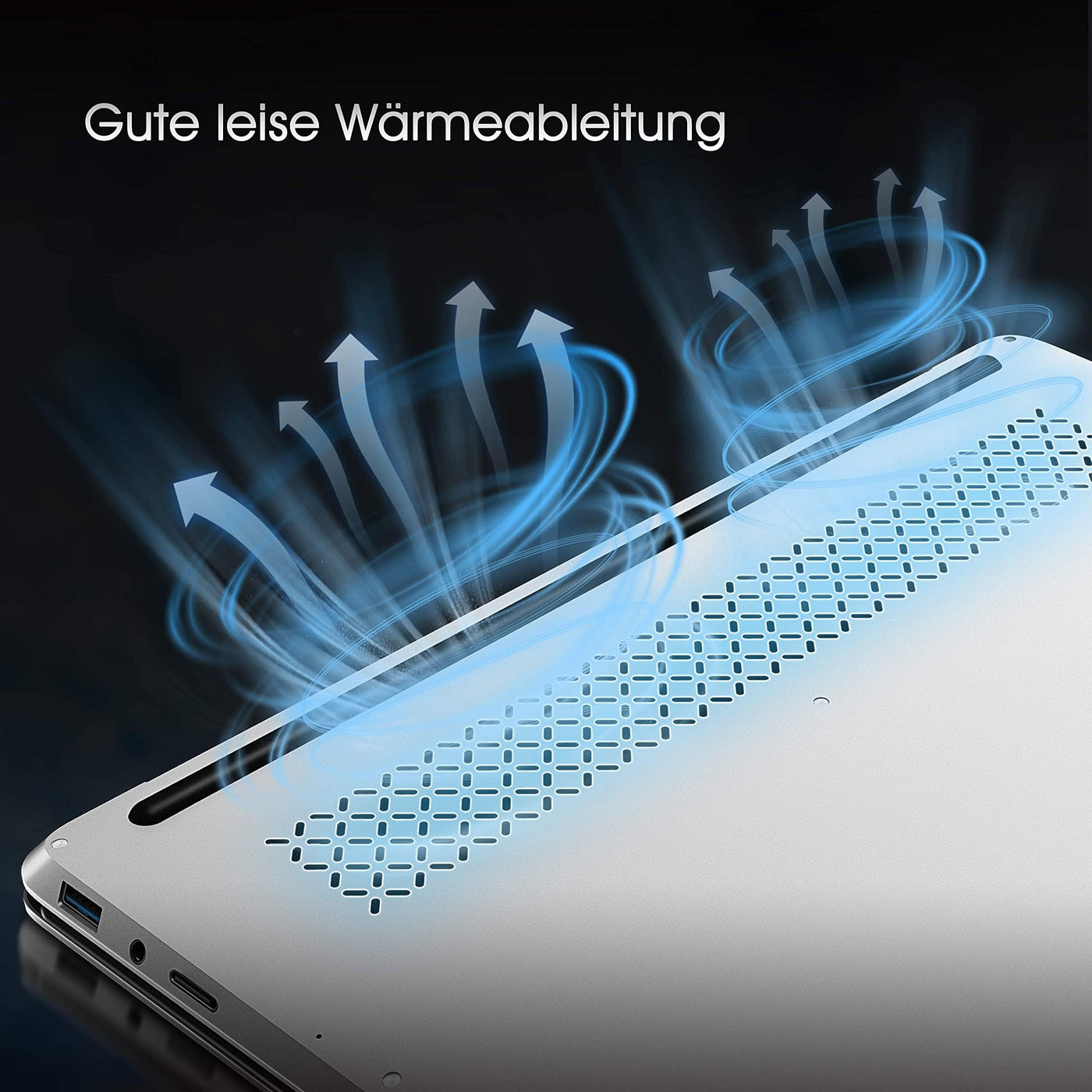 LincPlus P4 14 Zoll Laptop Netbook Intel Core i3 Prozessor 8GB RAM 128GB SSD Full HD Notebook mit QWERTZ Deutscher Tastatur, Windows 10 Home