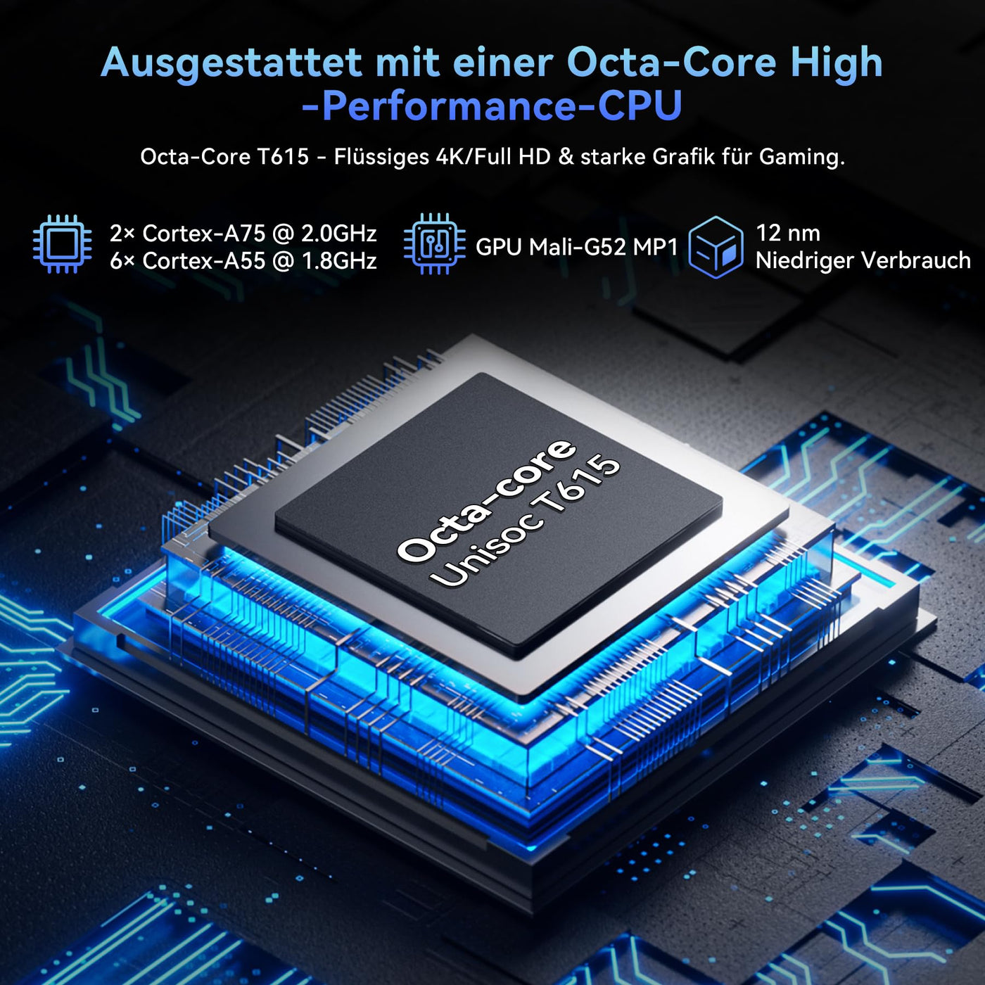 Tablet 2025 Das weltweit erste Android 16 Tablets mit Gemini AI, 11 Zoll FHD Display, 24GB RAM 128GB ROM / 2TB TF, 13MP Kamera, 8000mAh, Widevine L1, 5G WiFi, 2 in 1 - Tablet mit Tastatur und Stift