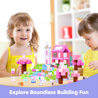 GobiDex Magnetische Bausteine 100 Stück - Einhorn Magnetblöcke, Schönes Magnetspielzeug & Baukasten für Mädchen, Prinzessin Geschenke für Kinder ab 3-4, 5-6, 7-8, 9-10 Jahre