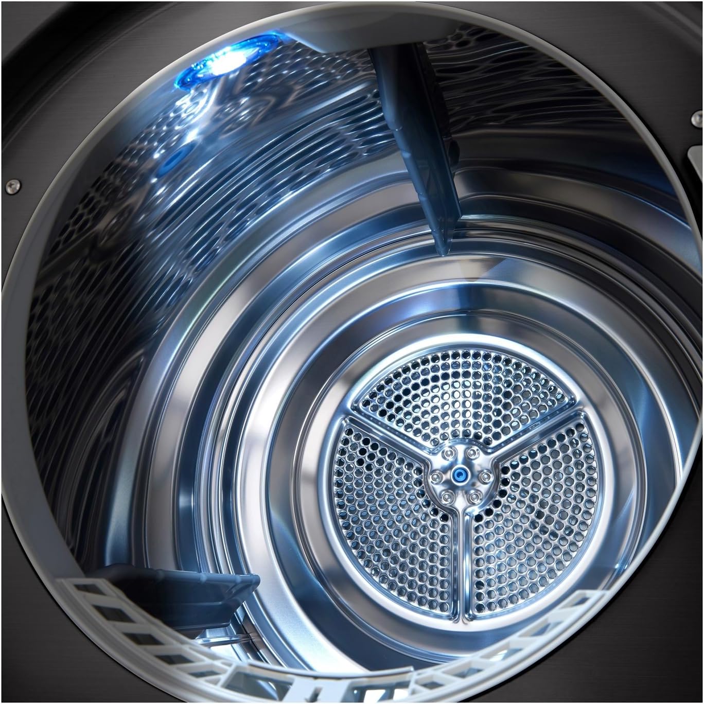 LG RT80V9B, Klasse A+++,Trockner 8 kg, Wärmepumpentrockner mit Kurzprogramm, Trockensensor, Trommelmaterial aus Edelstahl, 60 x 69 x 85 cm ꟷ Schwarz