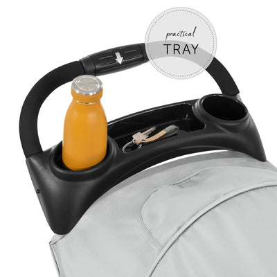 hauck Buggy Citi Neo 3 mit Getränkehalter, Einhändig Klein Faltbar, für Kinder ab Geburt bis 22 kg mit Liegefunktion, Tasche im Verdeck, XL Korb bis 3 kg (Grey)