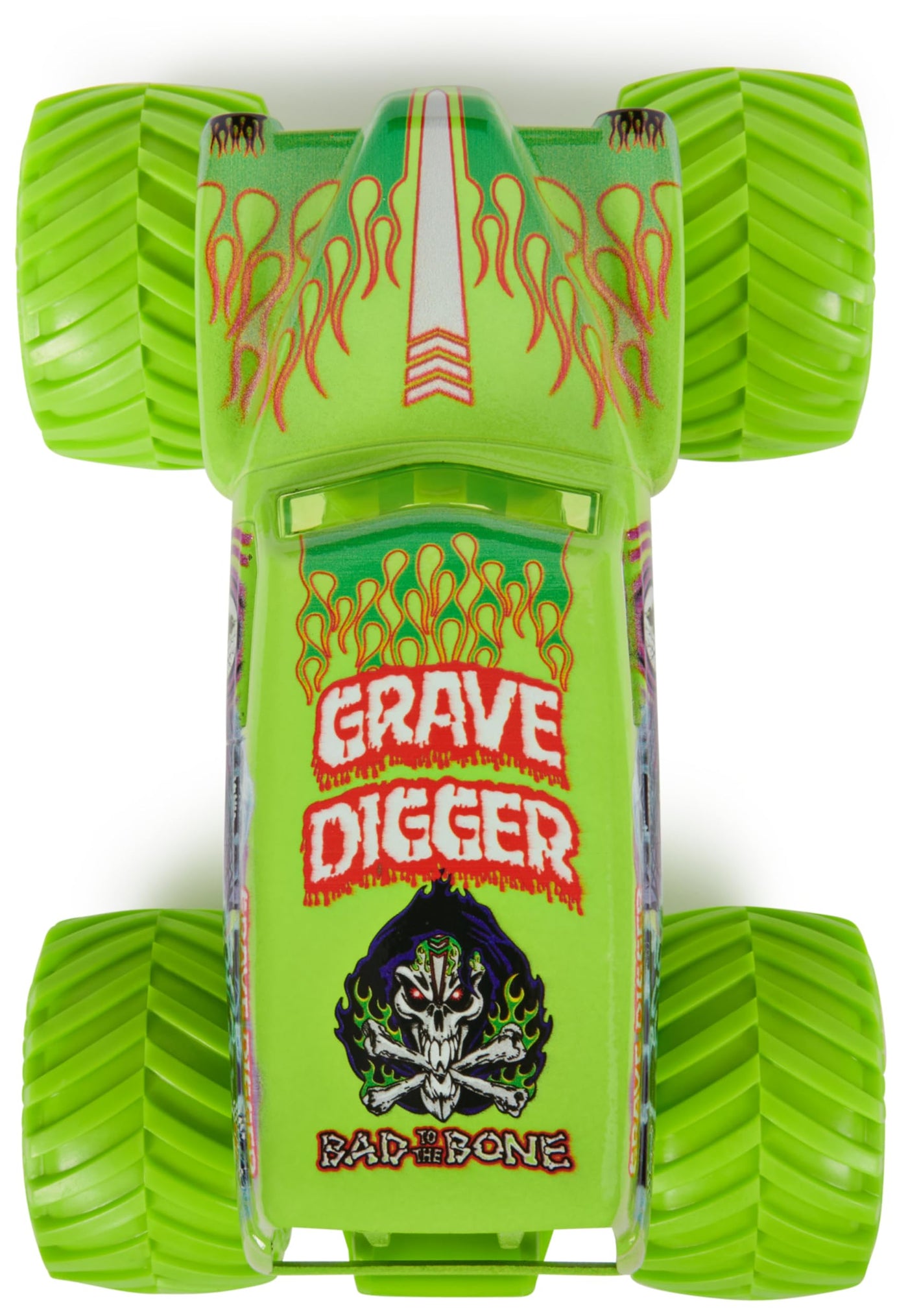 Monster Jam, Grave Digger Monster Truck, detailreiches Metall-Spritzguss-Fahrzeug zum Spielen und Sammeln im Maßstab 1:24, Spielzeug für Kinder ab 3 Jahren
