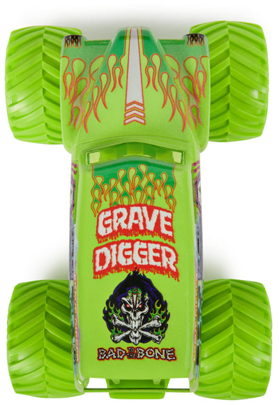 Monster Jam, Grave Digger Monster Truck, detailreiches Metall-Spritzguss-Fahrzeug zum Spielen und Sammeln im Maßstab 1:24, Spielzeug für Kinder ab 3 Jahren